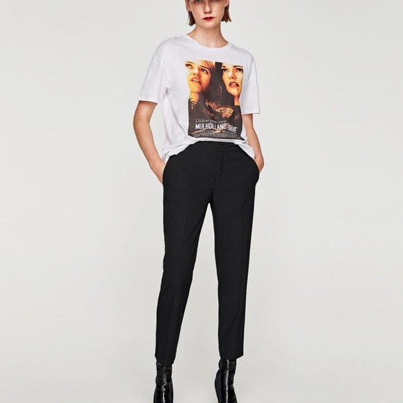 Zara Mulholland Drive white T-shirt size USA XL - Picture 3 of 4